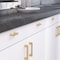 Richelieu 1 1/4 in (32 mm) Center-to-Center Champagne Bronze Contemporary Cabinet Pull BP816032CHBRZ - alternate 4