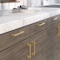 Richelieu 3 3/4 in (96 mm) Center-to-Center Champagne Bronze Contemporary Cabinet Pull BP816096CHBRZ - alternate 4