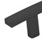 Richelieu Padova Collection 3 3/4-inch (96 mm) Matte Black Transitional Rectangular Cabinet Bar Pull BP65096900 - alternate 2
