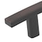 Richelieu 3 3/4-inch (96 mm) Brushed Oil-Rubbed Bronze Transitional Rectangular Cabinet Bar Pull BP65096BORB - alternate 3