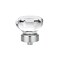 Richelieu 1 5/16 in (33 mm) Clear, Chrome Eclectic Cabinet Knob 1007414011 - alternate 4