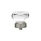 Richelieu 1 5/16 in (33 mm) Matte Nickel, Clear Eclectic Cabinet Knob 1007418411 - alternate 3