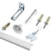 Richelieu 36inch 914 mm Track, BiFold Door Hardware Kit, White 14014WBC - alternate 1