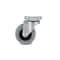 Richelieu Industrial Gray Rubber Caster, Swivel Without Brake, with Plate, Gray 15010010501 - alternate 2