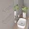 Richelieu Kalabrone Collection Mini Floating Glass Shelf Support Bracket for 5 mm to 10 mm Glass, Satin Nickel 162280185 - alternate 5