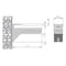 Richelieu 2-Pack Kalabrone Collection Glass Shelf Support Bracket for Glass or Wood Shelf, Chrome 166210140 - alternate 4