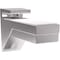 Richelieu 2-Pack Kalabrone Collection Glass Shelf Support Bracket for Glass or Wood Shelf, Chrome 166210140 - alternate 1