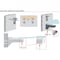Richelieu 2-Pack Kalabrone Collection Glass Shelf Support Bracket for Glass or Wood Shelf, Satin Nickel 166210185 - alternate 3