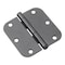 Richelieu 3 12inch 89 mm Full Mortise Butt Hinge  58 Radius, Black 1821FBB3S - alternate 1