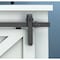 Onward 72inch 1820 mm Strass Mini Barn Door Sliding System, Matte Black 189TYL20190BC - alternate 5