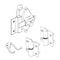 Richelieu Surface Hinge Hardware Kit for Outswing Door of 34inch 19 mm Thickness, Right 204800140 - alternate 3
