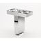 Richelieu Adjustable Contemporary Versatile T or L Shaped Furniture Leg, 3 15/16 in (100 mm), Chrome 205100140 - alternate 1