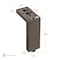 Richelieu Adjustable Contemporary Versatile T or L Shaped Furniture Leg, 4 23/32 in (120 mm), Matte Black 205120900 - alternate 7