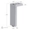 Richelieu Adjustable Contemporary Versatile T or L Shaped Furniture Leg, 7 7/8 in (200 mm), Bronze 205200135 - alternate 2