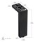 Richelieu Adjustable Contemporary Versatile T or L Shaped Furniture Leg, 9 27/32 in (250 mm), Matte Black 205250900 - alternate 4
