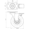 Richelieu Contemporary Furniture Caster, Swivel with Brake, with Plate, Clear, Royal Blue 210003020607 - alternate 4