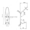 Onward 5 14inch 133 mm HeavyDuty Utility Metal Coat Hook, Satin Nickel Finish 2375SNV - alternate 3