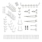 Onward Locking Peg Hook Assortment , Zinc, 47PK 23793R - alternate 1