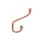 Onward 4 14inch 108 mm HeavyDuty Utility Metal Coat Hook, Brushed Antique Copper Finish 237ACBV - alternate 2