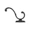 Onward 3 78inch 98 mm Classic Metal Coat Hook, Matte Black Finish 238MATV - alternate 6