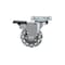 Richelieu Contemporary Furniture Caster, Swivel with Brake, with Plate, Clear, Gray 26502020502 - alternate 4