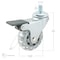 Richelieu Contemporary Furniture Caster, Swivel with Brake, with Threaded Stem, Light Gray 26502020513 - alternate 2