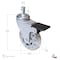 Richelieu Contemporary Furniture Caster, Swivel with Brake, with Friction Grip Stem, Clear White 27502020515 - alternate 2