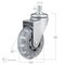 Richelieu Contemporary Furniture Caster, Swivel Without Brake, with Threaded Stem, Light Gray 27583010502 - alternate 4