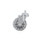 Richelieu Contemporary Furniture Caster, Swivel Without Brake, with Threaded Stem, Light Gray 27583010502 - alternate 3