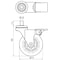 Richelieu Contemporary Furniture Caster, Swivel with Brake, with Threaded Stem, Light Gray 27583020502 - alternate 3