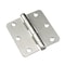 Richelieu 2Pack 3in 76 mm Full Mortise Butt Hinge  14 Radius, Brushed Nickel 2820NBB - alternate 1