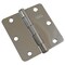 Richelieu 2Pack 3 12inch 89 mm Full Mortise Butt Hinge  14 Radius, Chrome 2821CB - alternate 1
