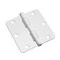 Richelieu 2Pack 3 12inch 89 mm Full Mortise Butt Hinge  14 Radius, White 2821WB - alternate 1