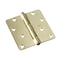 Richelieu 2Pack 4inch 102 mm Full Mortise Butt Hinge, Brass 2822BB - alternate 1