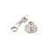 Richelieu 2132 in 165 mm Drawer Lock for max 34 in 19 mm Panel Thickness  Nickel 313133195 - alternate 4