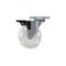Richelieu Contemporary Furniture Caster, Swivel with Brake, with Plate, Clear White 410003010605 - alternate 3