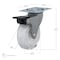Richelieu Contemporary Furniture Caster, Swivel with Brake, with Plate, Clear White 47503010605 - alternate 5