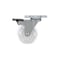Richelieu Contemporary Furniture Caster, Swivel with Brake, with Plate, Clear White 47503010605 - alternate 4