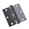 Richelieu 2Pack 3 12inch 89 mm Full Mortise Ball Bearing Butt Hinge, Black 4821FBB - alternate 1