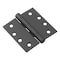 Richelieu 4inch 102 mm Full Mortise Ball Bearing Butt Hinge, Black 4822FBB - alternate 1