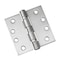 Richelieu 4inch 102 mm Full Mortise Ball Bearing Butt Hinge, Brushed Nickel 4822NBB - alternate 1
