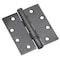 Richelieu 4inch 102 mm Full Mortise Ball Bearing Butt Hinge, Antique Nickel 4823ANB - alternate 1