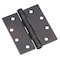 Richelieu 4inch 102 mm Full Mortise Ball Bearing Butt Hinge, OilRubbed Bronze 4823ORBB - alternate 1