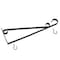Onward 15 in Outdoor Ornamental Sign Hanger and Shelf Support Bracket with Swivel Hooks, Black 4935FB15R - alternate 3