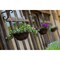 Onward 8 in Outdoor Ornamental Planter Hanger and Shelf Support Bracket with Swivel Hook, Black 493FB08R - alternate 3