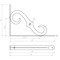 Onward 10 in Outdoor Ornamental Planter Hanger and Shelf Support Bracket with Swivel Hook, Pewter 493PEW10R - alternate 3