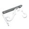 Onward 5 in Outdoor Ornamental Planter Hanger and Shelf Support Bracket with Swivel Hook, White 493W05R - alternate 1