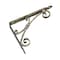 Onward 9-1/8 in x 7-1/8 in Traditional Decorative Shelf Bracket, Brushed Antique Brass 4975ABB090V - alternate 1