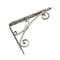 Onward 13-3/8 in x 11-3/8 in Traditional Decorative Shelf Bracket, Brushed Nickel Finish 4975NB135V - alternate 1