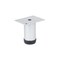 Richelieu 8-inch (203 mm) Round Furniture Leg with Levelling Glide, Matte Chrome 502032174 - alternate 3